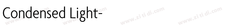 Condensed Light字体转换